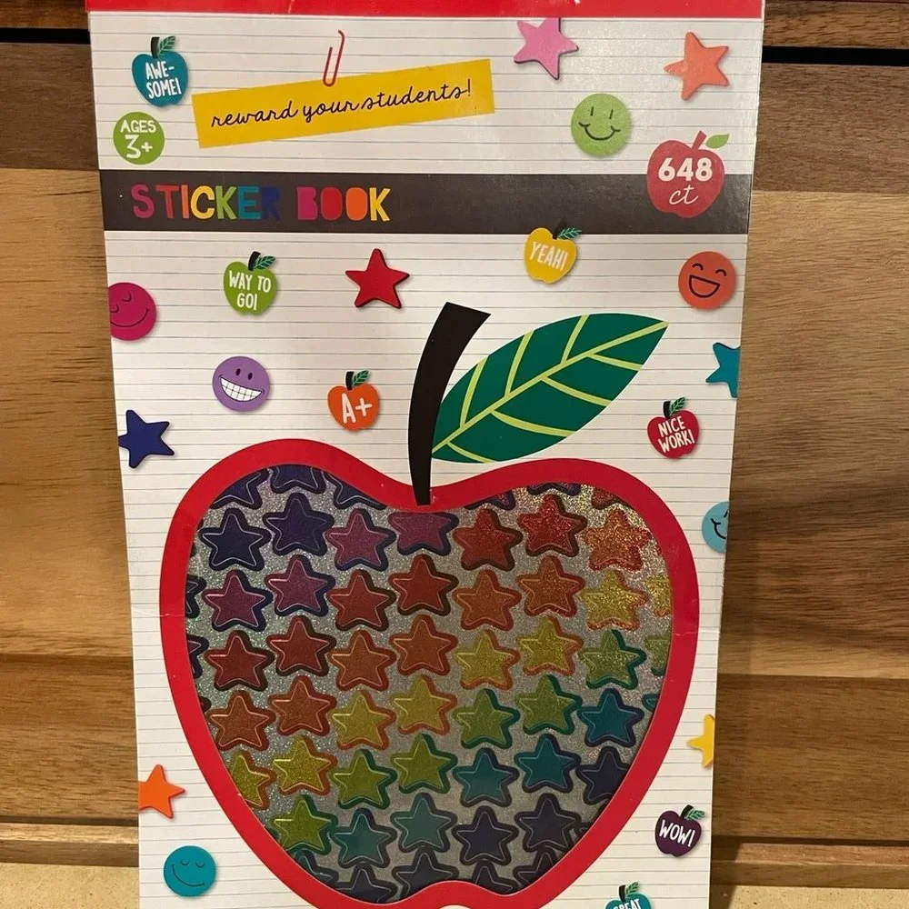 Darice Kids School Supplies Crafts Sticker Books Set of 3
